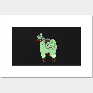 Mint Llama Posters and Art